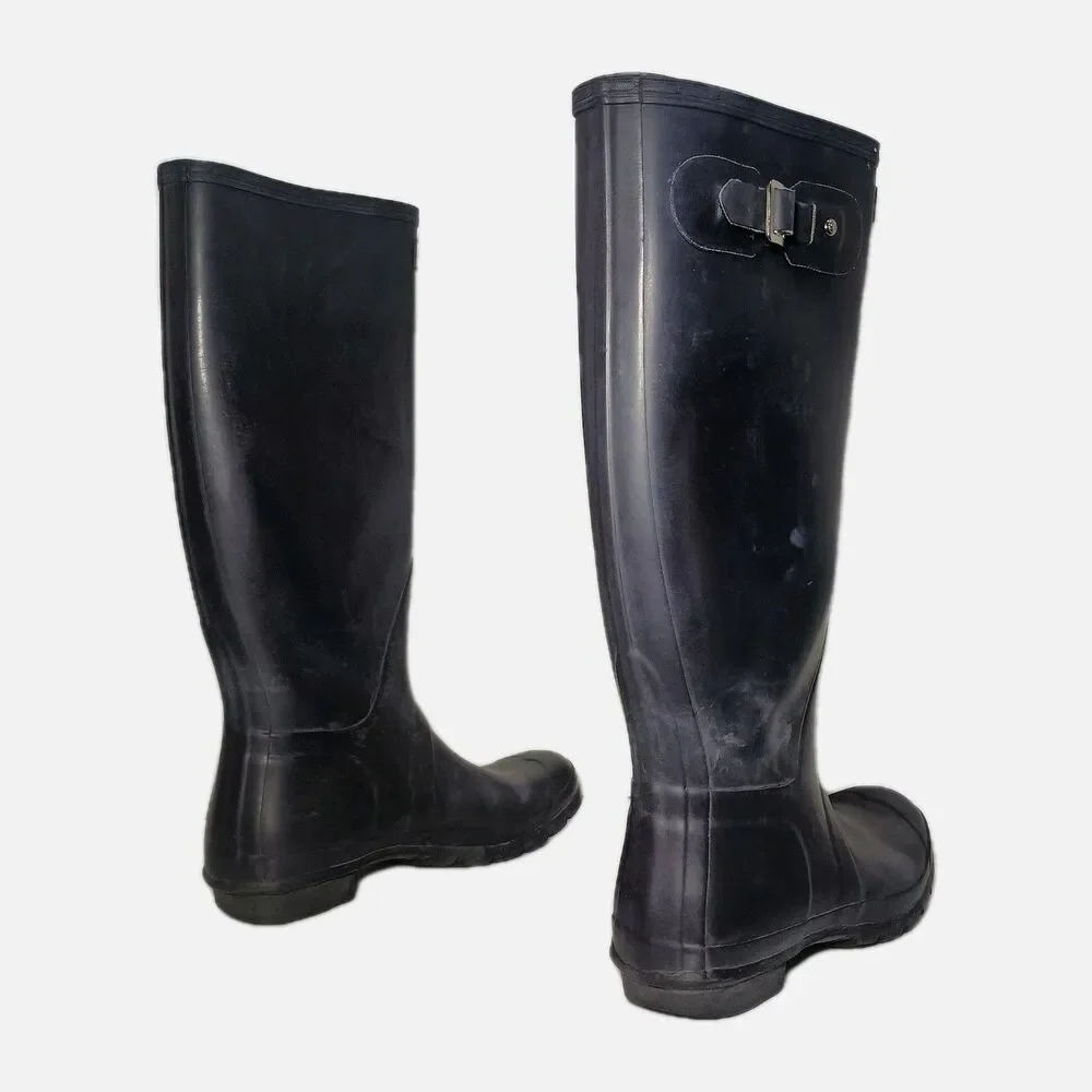 Hunter Original Tall Women's Rain Boots W9 Navy Blue HNTORGW W23499